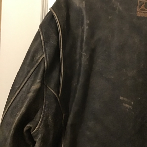 🔥Rare, vintage JORDAN, see pics, distressed leather coat, Size=XLT, new cond.🔥 - Picture 11 of 12